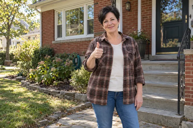 Person giving a thumbs up